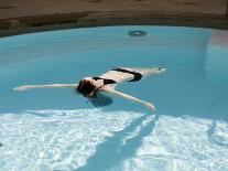 Roof Top Pool in New Royal Bath, Thermae Bath Spa, Bath, Avon, England, United Kingdom-Matthew Davison-Framed Stretched Canvas