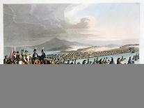 'The Duke of Wellington and his Staff Crossing the Bidassoa and Entering France', 1813 (1816)-Matthew Dubourg-Giclee Print