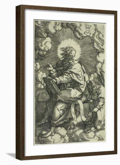 Matthew, from the Four Evangelists, 1539-Heinrich Aldegrever-Framed Giclee Print