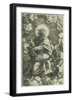 Matthew, from the Four Evangelists, 1539-Heinrich Aldegrever-Framed Giclee Print