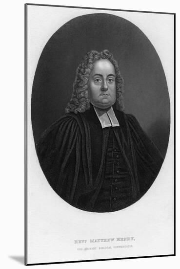 Matthew Henry (1662-171), English Biblical Commentator and Clergyman, 19th Century-Samuel Freeman-Mounted Giclee Print