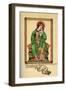 Matthew Paris at the Feet of the Virgin and Child, 13th Century-null-Framed Giclee Print
