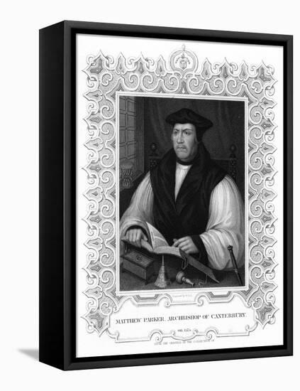 Matthew Parker, English Prelate, 19th Century-William Holl II-Framed Stretched Canvas