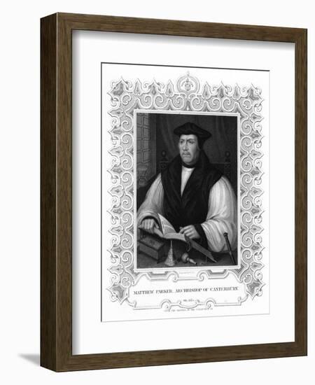 Matthew Parker, English Prelate, 19th Century-William Holl II-Framed Giclee Print