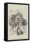 Matthew Prior's House at Wimborne-Herbert Railton-Framed Stretched Canvas