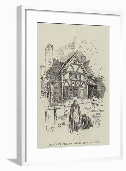 Matthew Prior's House at Wimborne-Herbert Railton-Framed Giclee Print