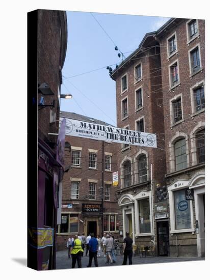 Matthew Street, Site of the Original Cavern Club Where the Beatles First Played-Ethel Davies-Stretched Canvas