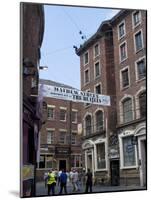 Matthew Street, Site of the Original Cavern Club Where the Beatles First Played-Ethel Davies-Mounted Photographic Print