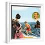 Matthew Webb, the First Man to Swim the English Channel in August 1875-John Keay-Framed Giclee Print