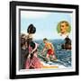 Matthew Webb, the First Man to Swim the English Channel in August 1875-John Keay-Framed Giclee Print