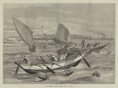 The Voyage to China, Ceylon Boats at Galle
