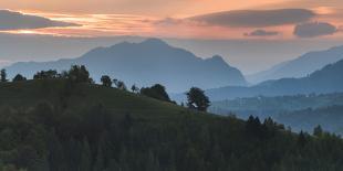 Carpathian Mountains Landscape at Sunrise Near Bran Castle, Transylvania, Romania, Europe-Matthew Williams-Ellis-Photographic Print