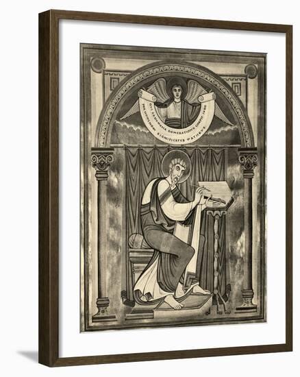 Matthew Writing the Gospel-null-Framed Giclee Print