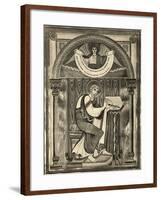 Matthew Writing the Gospel-null-Framed Giclee Print