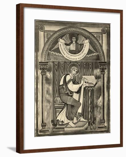 Matthew Writing the Gospel-null-Framed Giclee Print