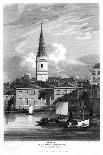 St Bride's Church, London, 1815-Matthews-Laminated Giclee Print