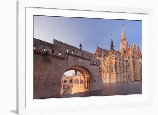 Matthias Church, Fisherman's Bastion, Buda Castle Hill, Budapest, Hungary, Europe-Markus Lange-Framed Photographic Print