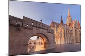 Matthias Church, Fisherman's Bastion, Buda Castle Hill, Budapest, Hungary, Europe-Markus Lange-Mounted Photographic Print