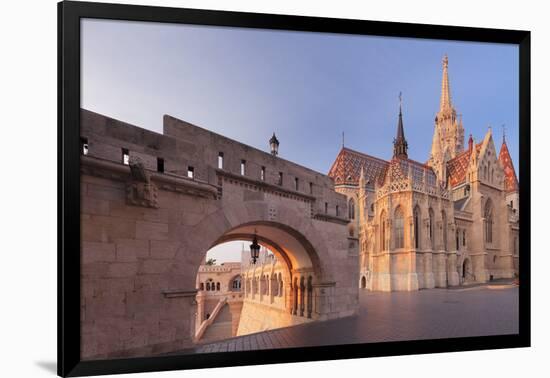 Matthias Church, Fisherman's Bastion, Buda Castle Hill, Budapest, Hungary, Europe-Markus Lange-Framed Photographic Print