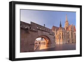 Matthias Church, Fisherman's Bastion, Buda Castle Hill, Budapest, Hungary, Europe-Markus Lange-Framed Photographic Print