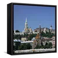 Matthias Church, Hilton Hotel, Budapest, Hungary-Peter Thompson-Framed Stretched Canvas