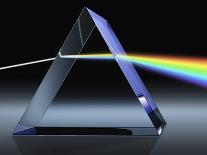 Light Beam Through Glass Prism-Matthias Kulka-Mounted Giclee Print