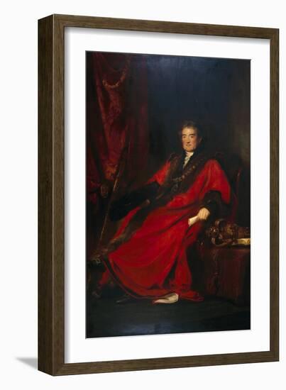 Matthias Prime Lucas, Lord Mayor 1827 and President of St. Batholomew's Hospital-David Wilkie-Framed Giclee Print