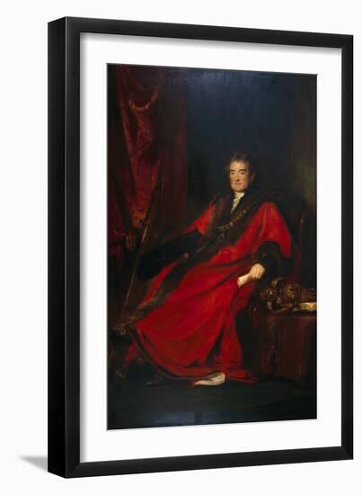 Matthias Prime Lucas, Lord Mayor 1827 and President of St. Batholomew's Hospital-David Wilkie-Framed Giclee Print