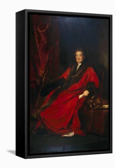 Matthias Prime Lucas, Lord Mayor 1827 and President of St. Batholomew's Hospital-David Wilkie-Framed Stretched Canvas