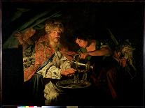 Pilate Washing His Hands-Matthias Stomer-Stretched Canvas