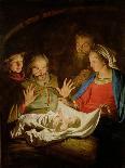 The Adoration of the Shepherds, c.1635-1637-Matthias Stomer-Stretched Canvas