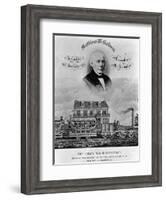 Matthias W. Baldwin, Inventor and Builder, Locomotive 'Old Ironsides'-P. F. Goist and Frederick Gutekunst-Framed Giclee Print