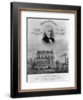 Matthias W. Baldwin, Inventor and Builder, Locomotive 'Old Ironsides'-P. F. Goist and Frederick Gutekunst-Framed Giclee Print