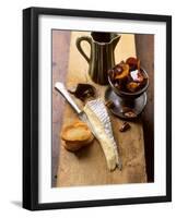 Mature Brie Cheese with Pickled Beetroot & Pecan Nuts-Jan-peter Westermann-Framed Photographic Print