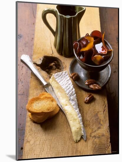 Mature Brie Cheese with Pickled Beetroot & Pecan Nuts-Jan-peter Westermann-Mounted Photographic Print