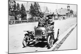 Mature Couple in a Car, Ca. 1910-null-Mounted Photographic Print