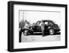 Mature Man with His New Automobile, Ca. 1940-null-Framed Photographic Print