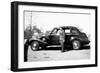 Mature Man with His New Automobile, Ca. 1940-null-Framed Photographic Print