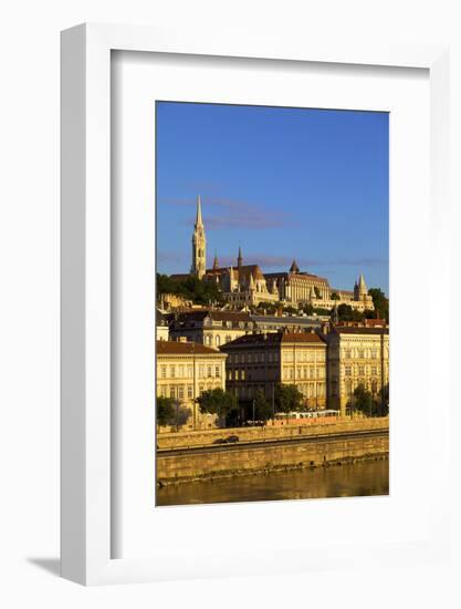 Matyas Church (Matthias Church) and Fisherman's Bastion, Budapest, Hungary-Neil Farrin-Framed Photographic Print