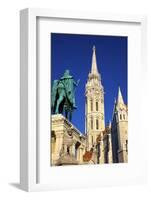 Matyas Church (Matthias Church) at Fisherman's Bastion, Budapest, Hungary, Europe-Neil Farrin-Framed Photographic Print