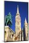 Matyas Church (Matthias Church) at Fisherman's Bastion, Budapest, Hungary, Europe-Neil Farrin-Mounted Photographic Print