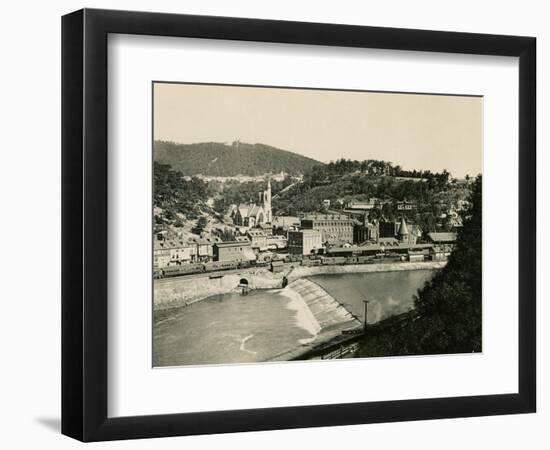 Mauch Chunk, Pennsylvania (Now named Jim Thorpe PA), in the Lehigh Valley, 1890s-null-Framed Premium Giclee Print