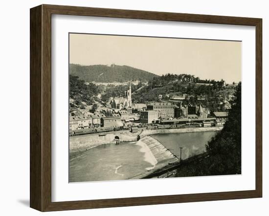 Mauch Chunk, Pennsylvania (Now named Jim Thorpe PA), in the Lehigh Valley, 1890s-null-Framed Giclee Print