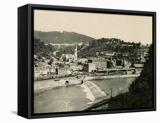 Mauch Chunk, Pennsylvania (Now named Jim Thorpe PA), in the Lehigh Valley, 1890s-null-Framed Stretched Canvas