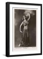 Maud Allan Dancing During a Performance at the Varietes, Paris-null-Framed Premium Photographic Print