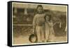 Maud and Grade Daly-Lewis Wickes Hine-Framed Stretched Canvas