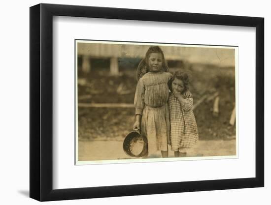 Maud and Grade Daly-Lewis Wickes Hine-Framed Photographic Print