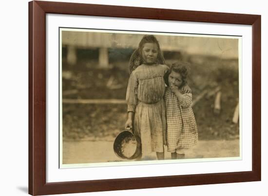 Maud and Grade Daly-Lewis Wickes Hine-Framed Photographic Print