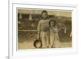 Maud and Grade Daly-Lewis Wickes Hine-Framed Photographic Print