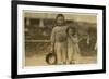 Maud and Grade Daly-Lewis Wickes Hine-Framed Photographic Print